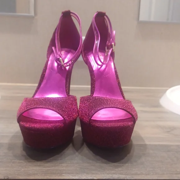 NWOT ALDO Hobo Rhinestone Pumps Plate Form Wedding Women Shoes - Picture 2 of 10